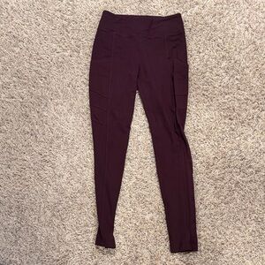 Vylette High Rise Pointe Legging - Burgundy